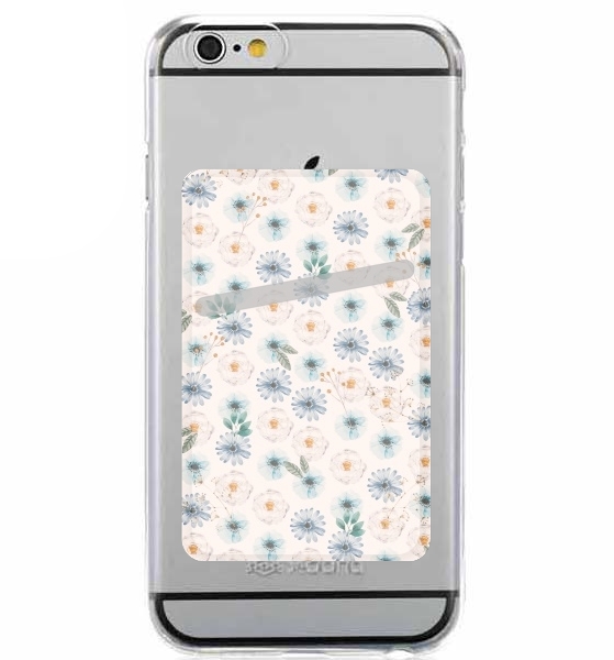  Blue & White Flowers para Slot Card