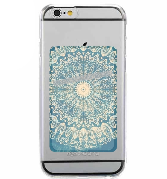  Blue Organic boho mandala para Slot Card