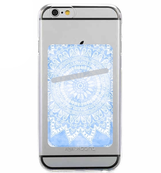  Bohemian Flower Mandala in Blue para Slot Card