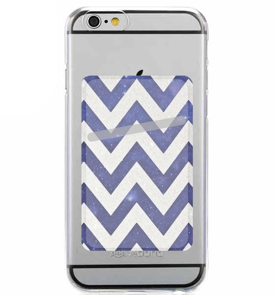  Chevron silver in night galaxy para Slot Card