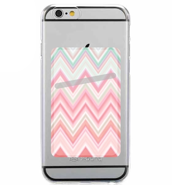  colorful chevron in pink para Slot Card