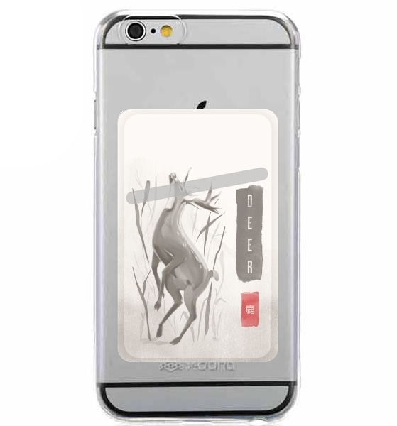  Deer Japan watercolor art para Slot Card