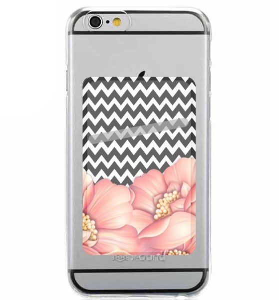  flower power and chevron para Slot Card