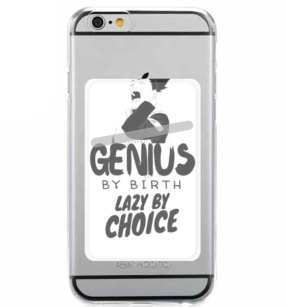  Genius by birth Lazy by Choice Shikamaru tribute para Slot Card