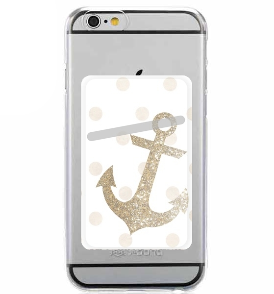  Glitter Anchor and dots in gold para Slot Card