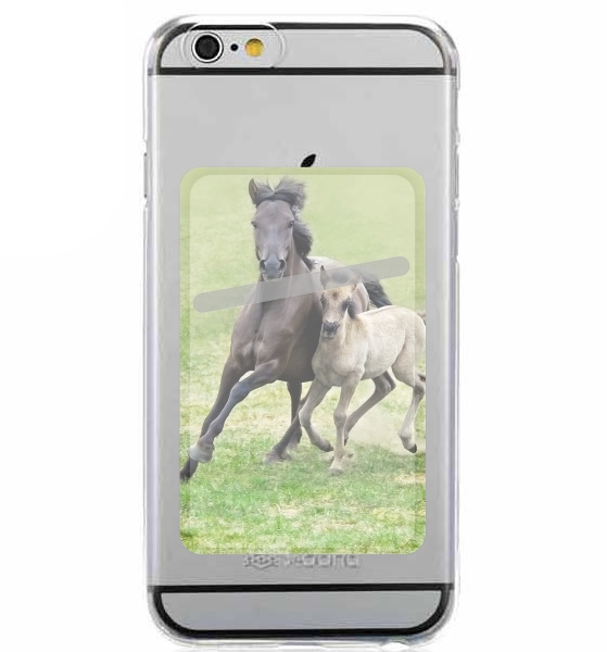  Horses, wild Duelmener ponies, mare and foal para Slot Card