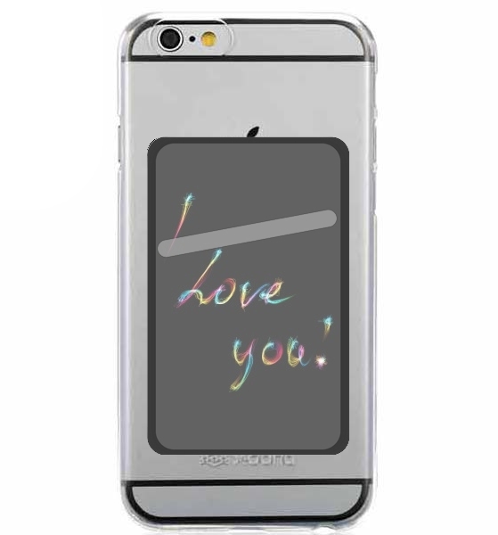  I love you - Rainbow Text para Slot Card