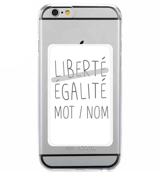  Liberte Egalite Personnalisable para Slot Card