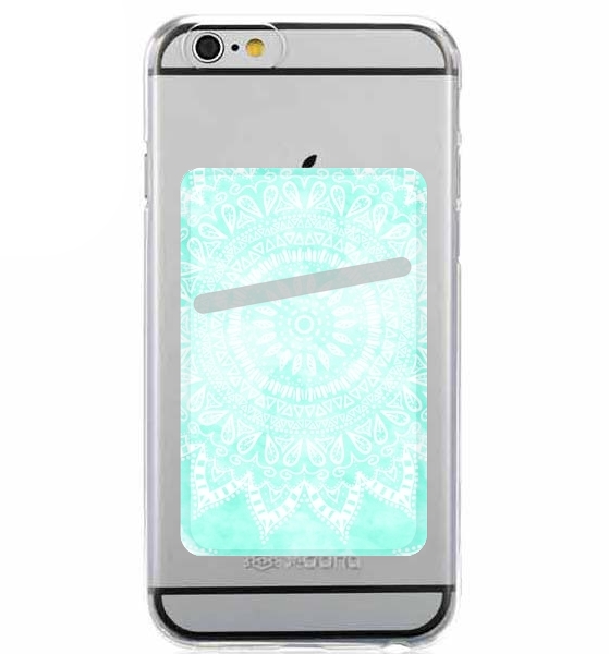  Mint Bohemian Flower Mandala para Slot Card