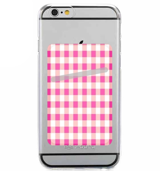  Pink Square Vichy para Slot Card