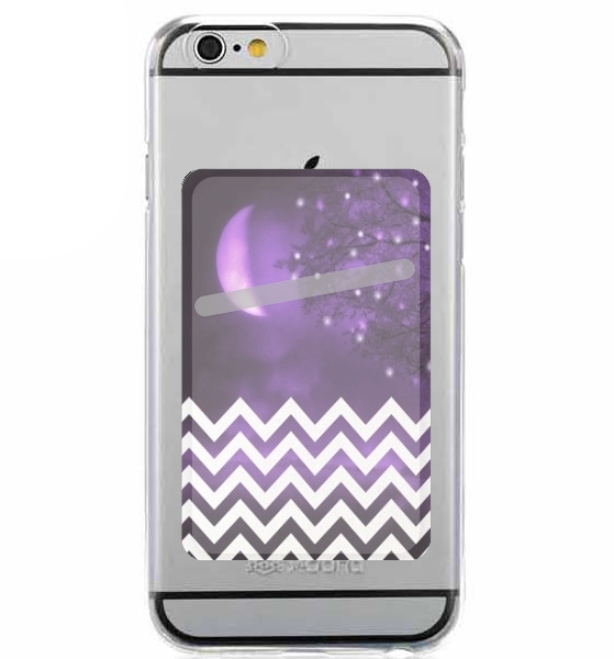  Purple moon chevron para Slot Card