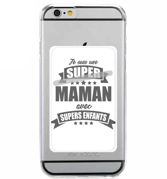  Super maman avec super enfants para Slot Card