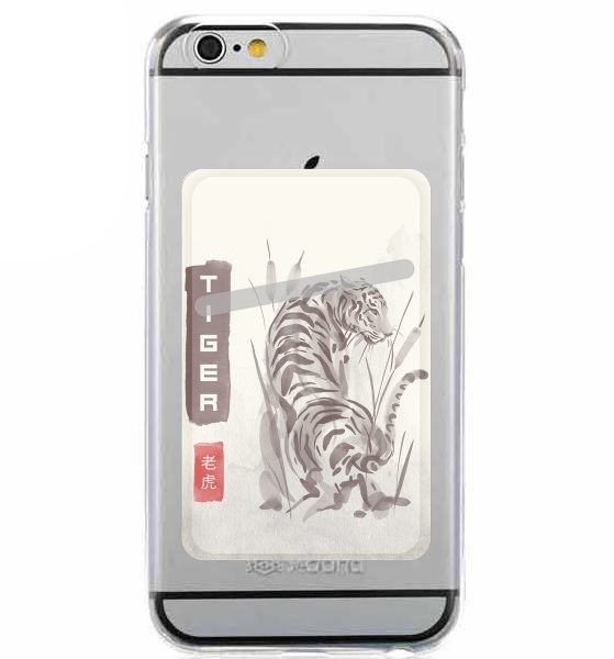  Tiger Japan Watercolor Art para Slot Card