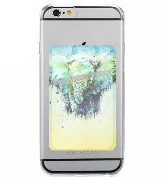  watercolor elephant para Slot Card