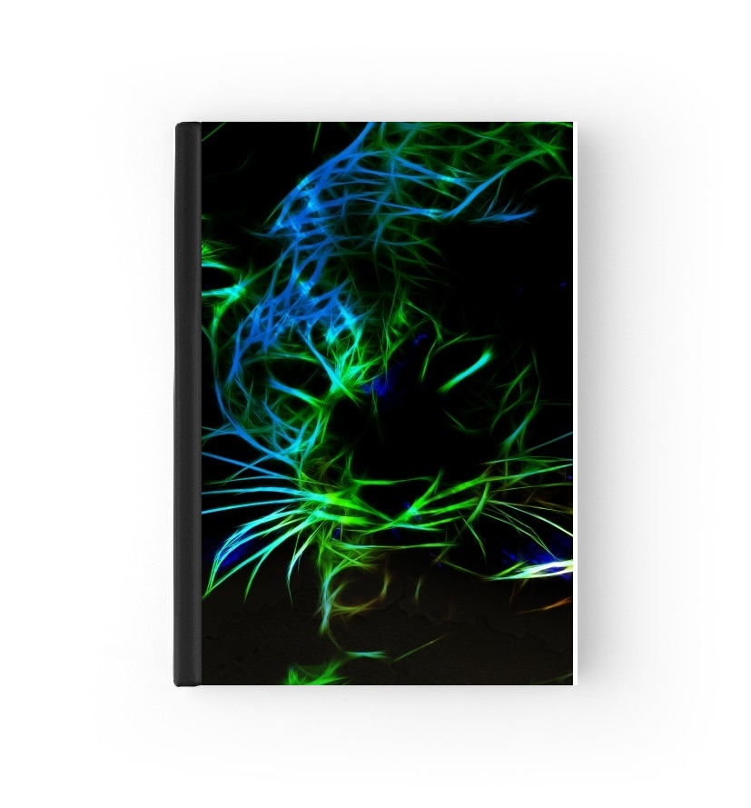  Abstract neon Leopard para cubierta de pasaporte