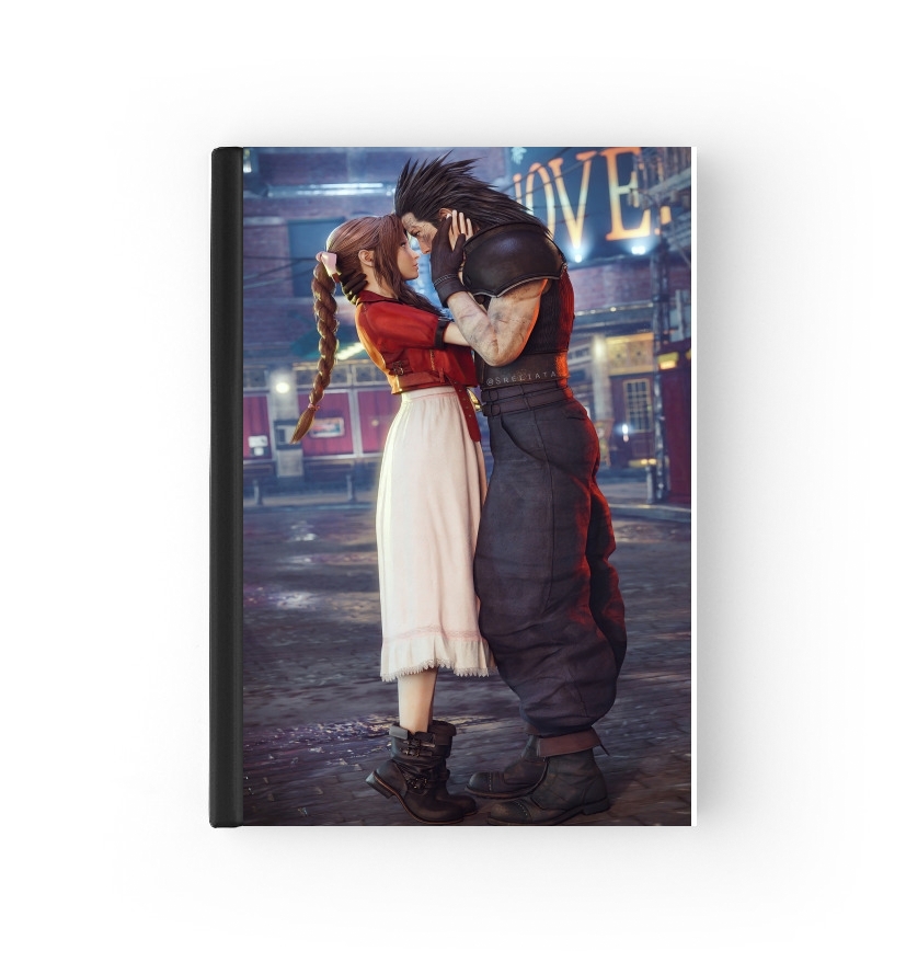  Aerith x Zack Fair First Love EVER para cubierta de pasaporte