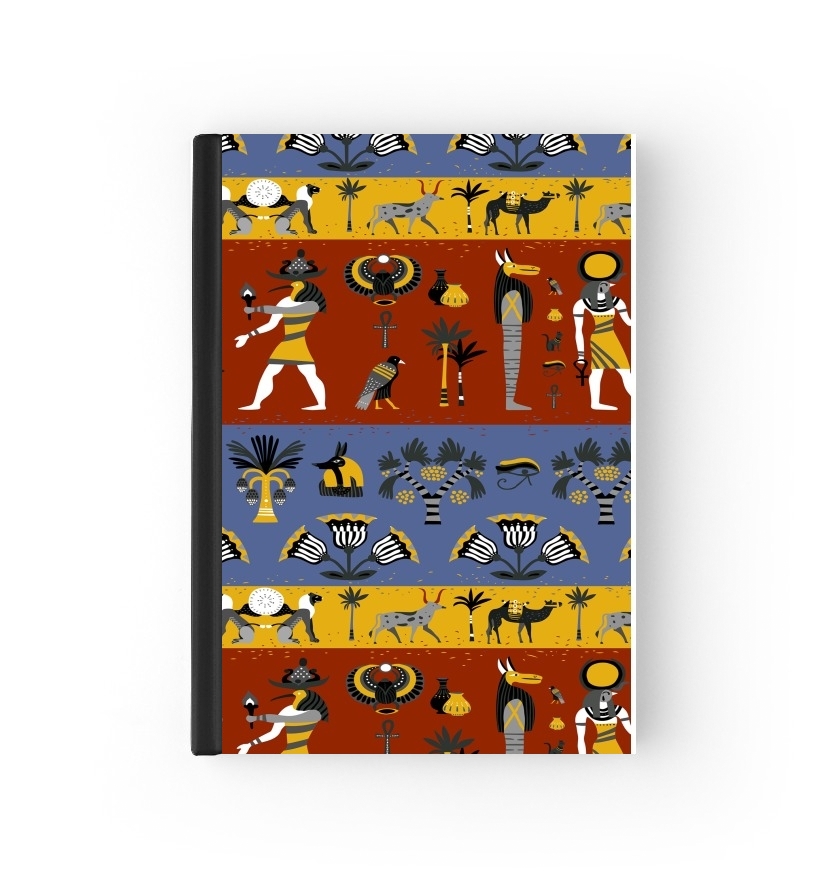  Ancient egyptian religion seamless pattern para cubierta de pasaporte