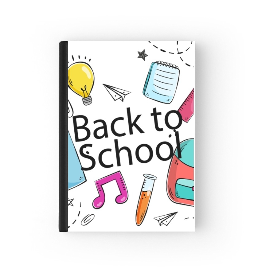  Back to school background drawing para cubierta de pasaporte