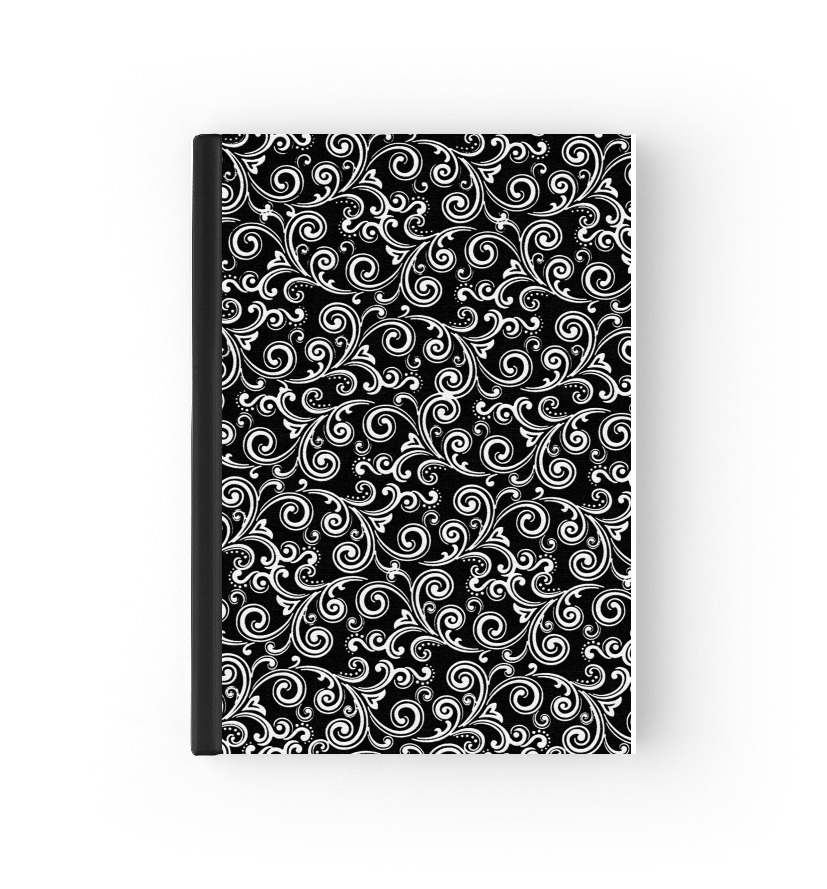  black and white swirls para cubierta de pasaporte