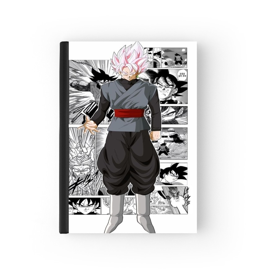  Black Goku Scan Art para cubierta de pasaporte