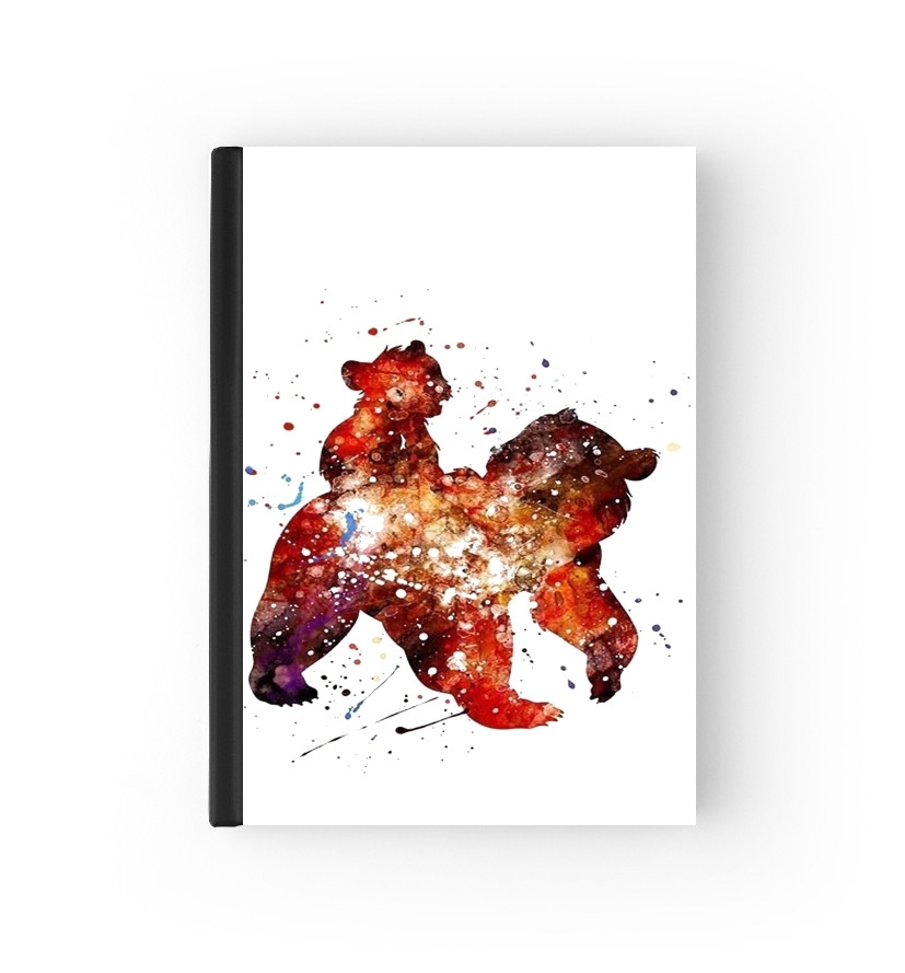  Brother Bear Watercolor para Personalizable calendario escolar