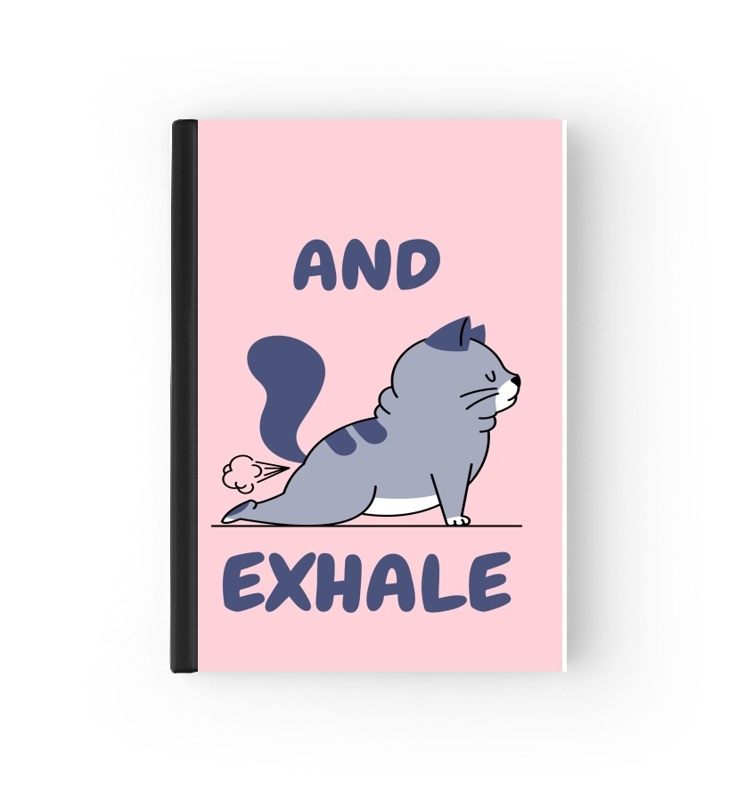  Cat Yoga Exhale para Personalizable calendario escolar