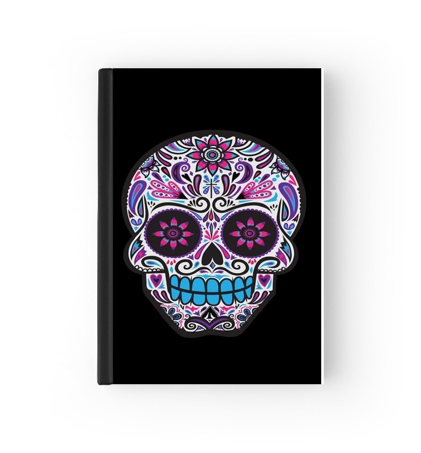  Calavera Dias de los muertos para cubierta de pasaporte