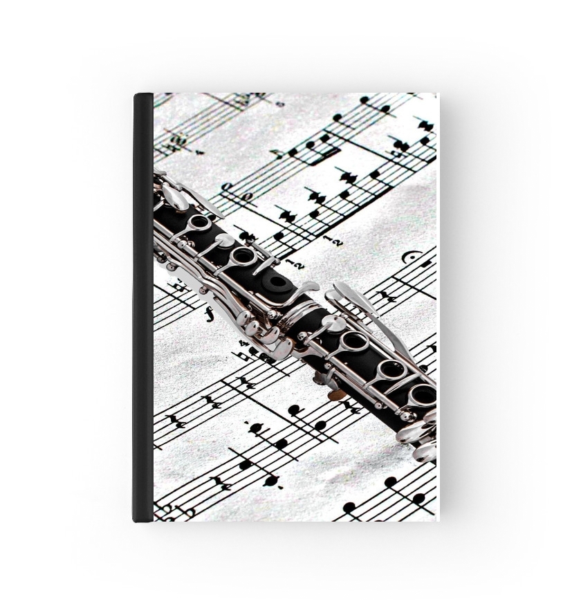  Clarinette Musical Notes para cubierta de pasaporte