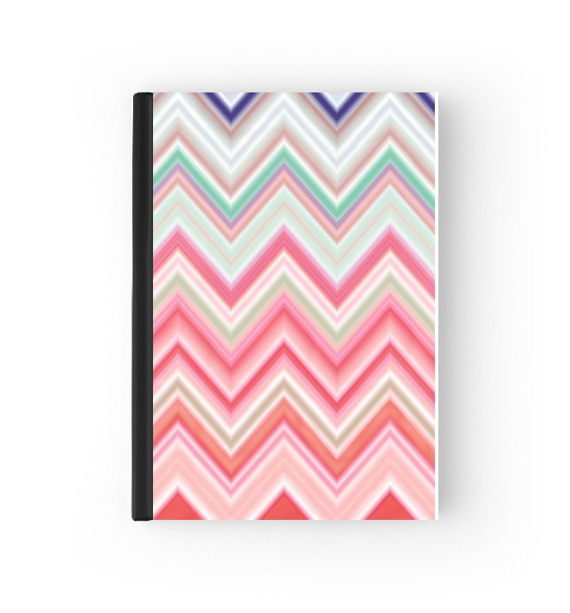  colorful chevron in pink para cubierta de pasaporte