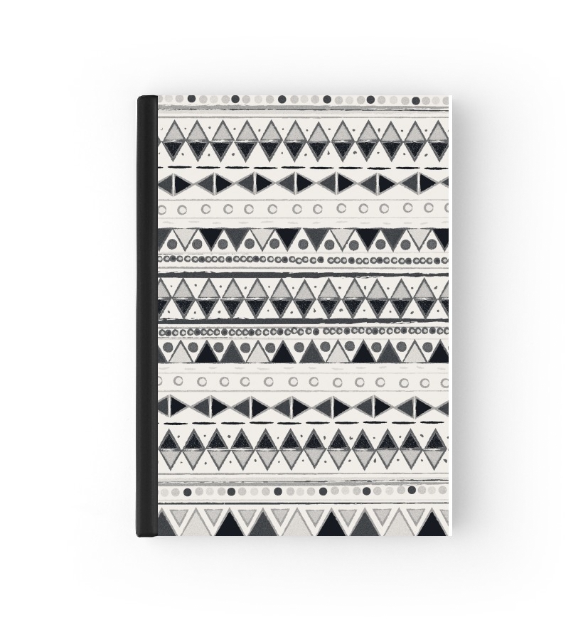  Ethnic Candy Tribal in Black and White para cubierta de pasaporte