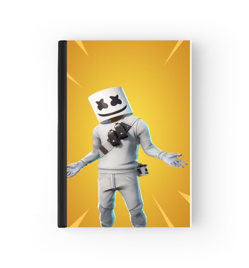  Fortnite Marshmello Skin Art para cubierta de pasaporte