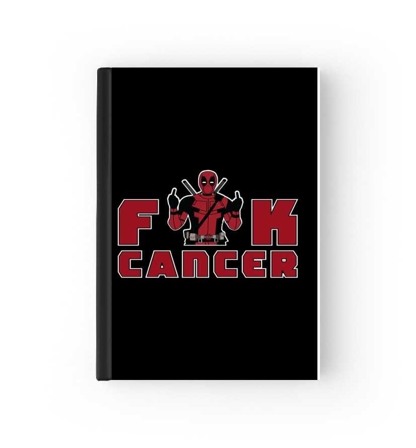  Fuck Cancer With Deadpool para cubierta de pasaporte