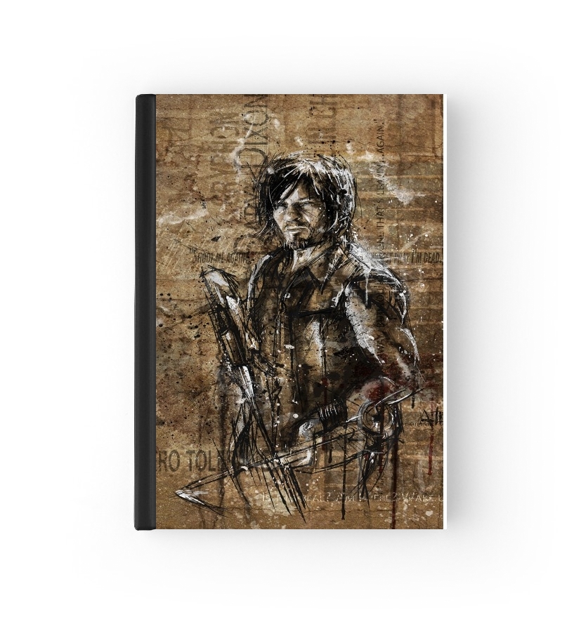  Grunge Daryl Dixon para cubierta de pasaporte