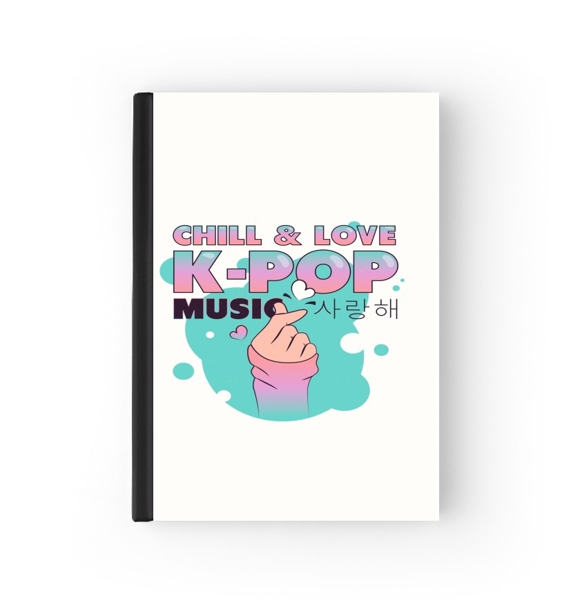  Hand Drawn Finger Heart Chill Love Music Kpop para Personalizable calendario escolar