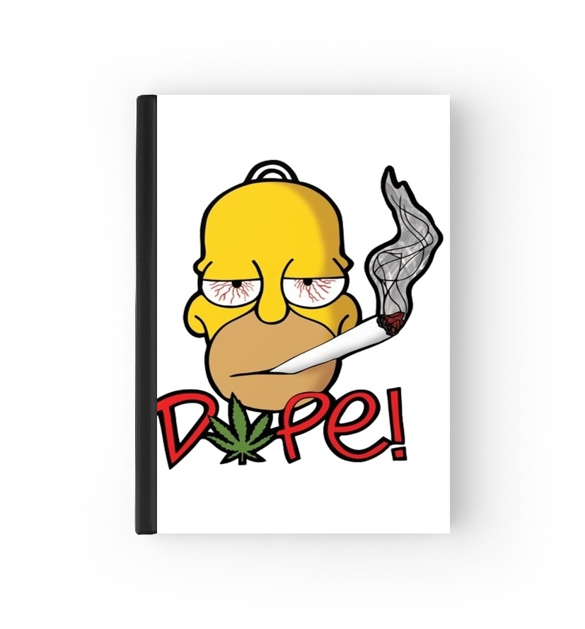  Homer Dope Weed Smoking Cannabis para cubierta de pasaporte