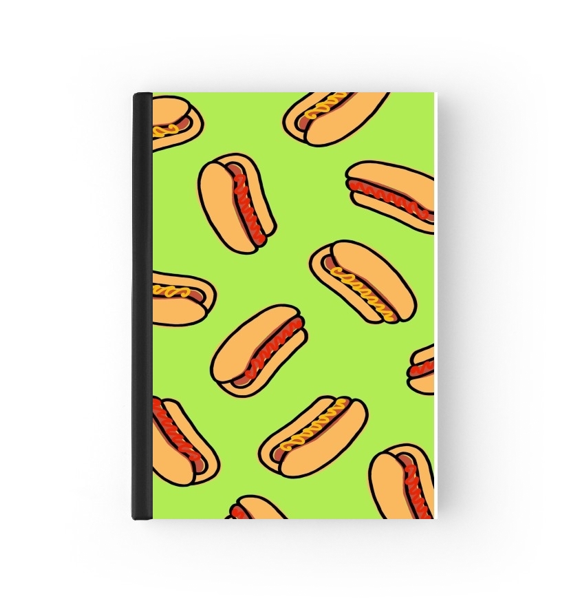  Hot Dog pattern para cubierta de pasaporte