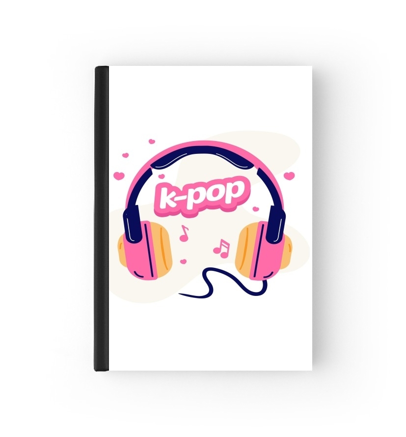  I Love Kpop Headphone para cubierta de pasaporte