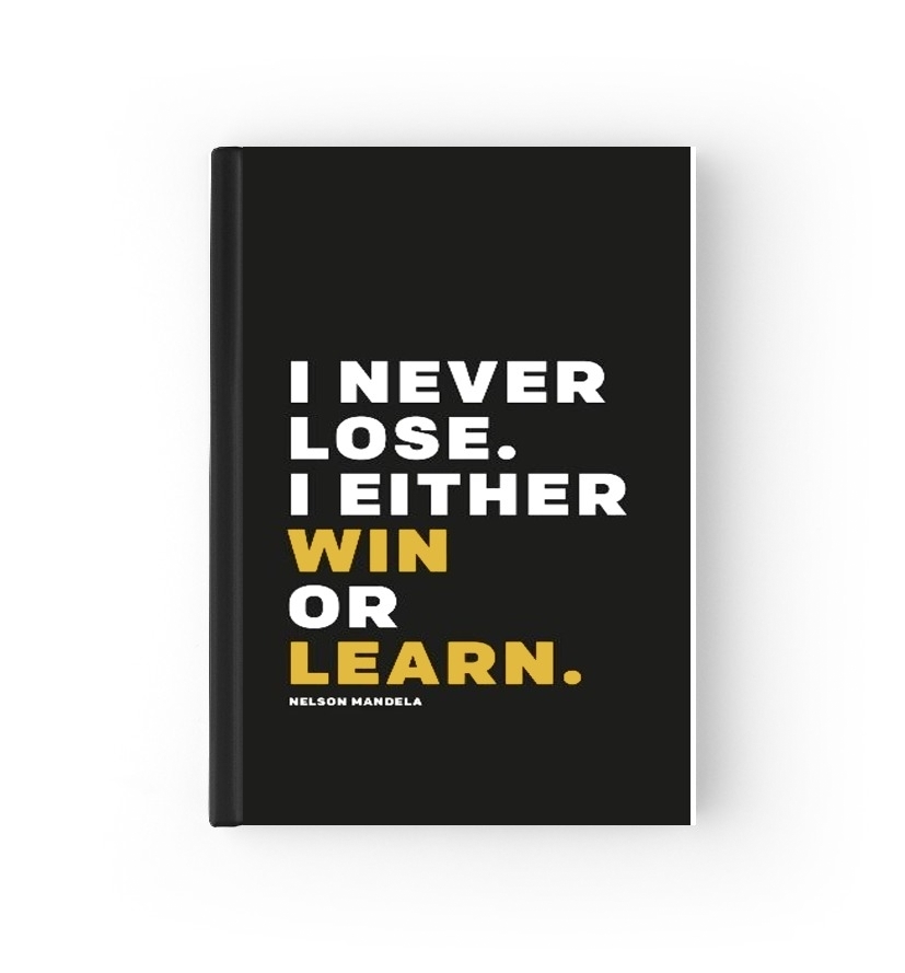  i never lose either i win or i learn Nelson Mandela para Personalizable calendario escolar