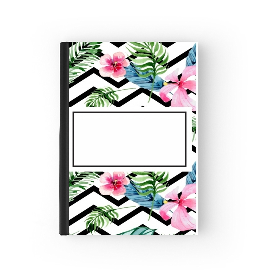  Initial Chevron Flower Name para Personalizable calendario escolar