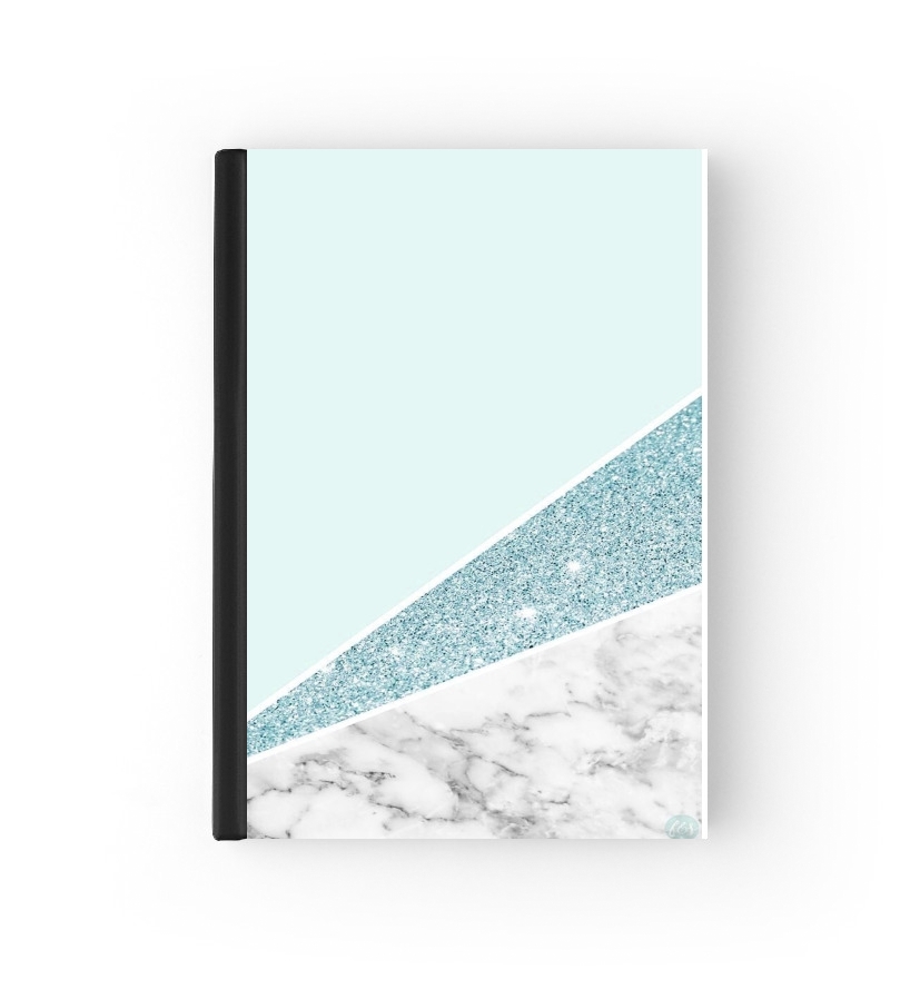  Initiale Marble and Glitter Blue para Personalizable calendario escolar