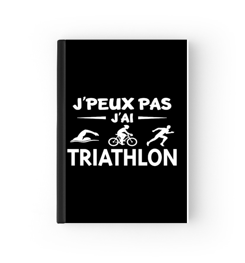  Je peux pas j ai Triathlon para cubierta de pasaporte