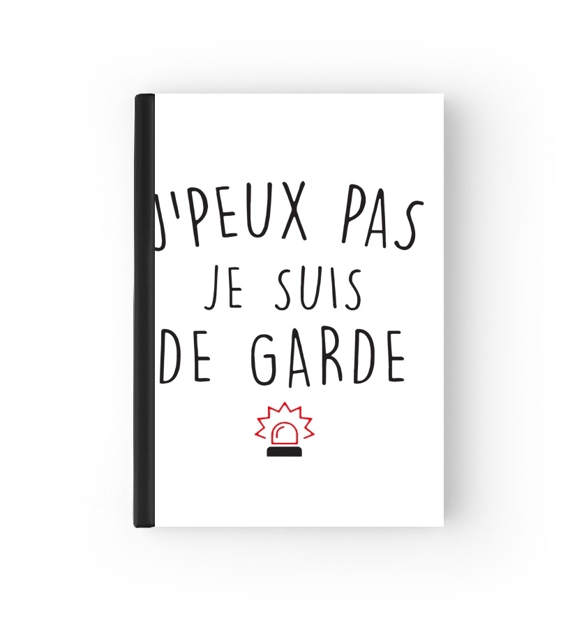  Je peux pas je suis de garde avec sirene rouge para Personalizable calendario escolar