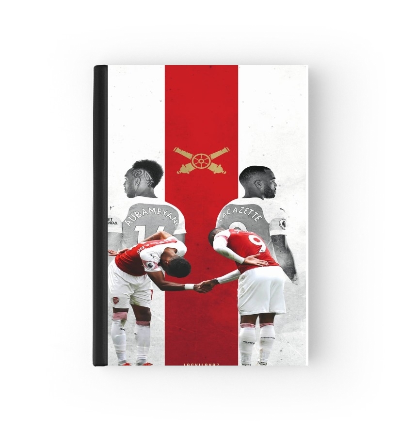  Lacazette x Aubameyang Celebration Art para cubierta de pasaporte