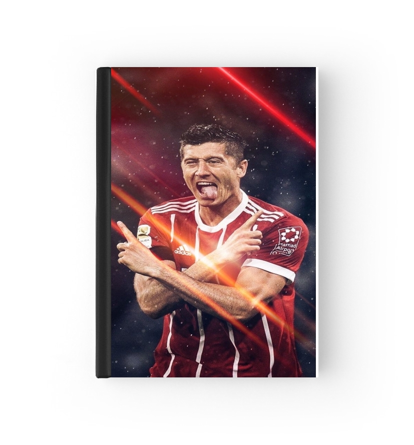  lewandowski football player para cubierta de pasaporte