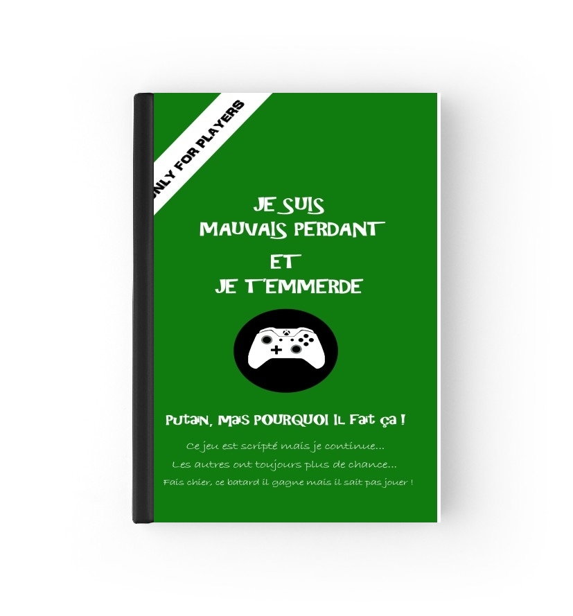  Mauvais perdant - Vert Xbox para cubierta de pasaporte