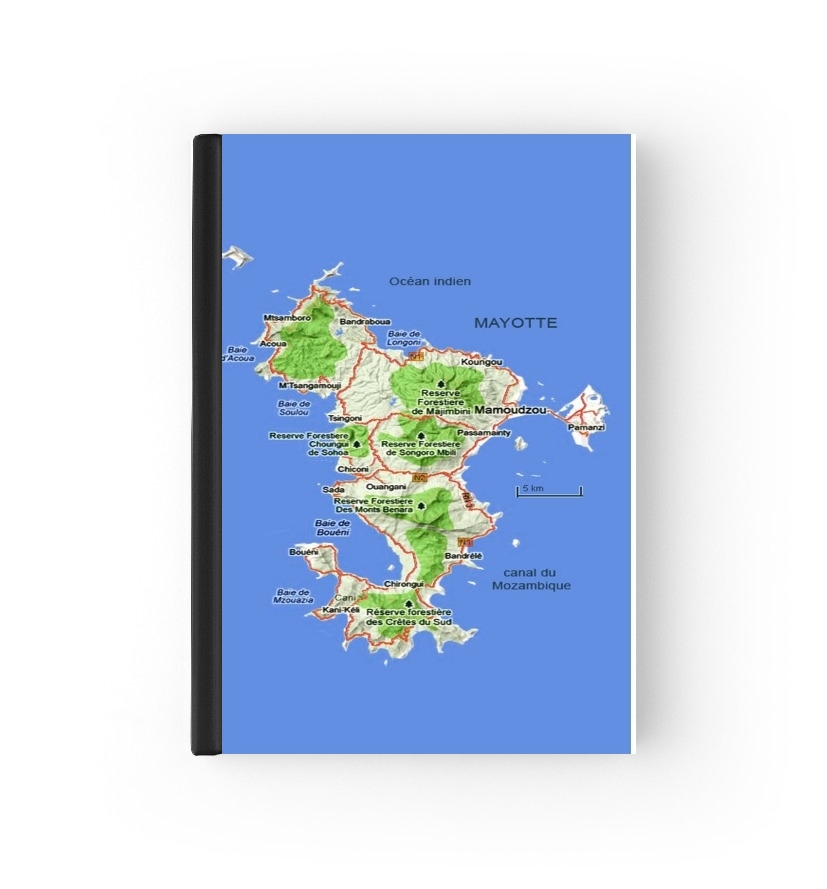  Mayotte Carte 976 para cubierta de pasaporte