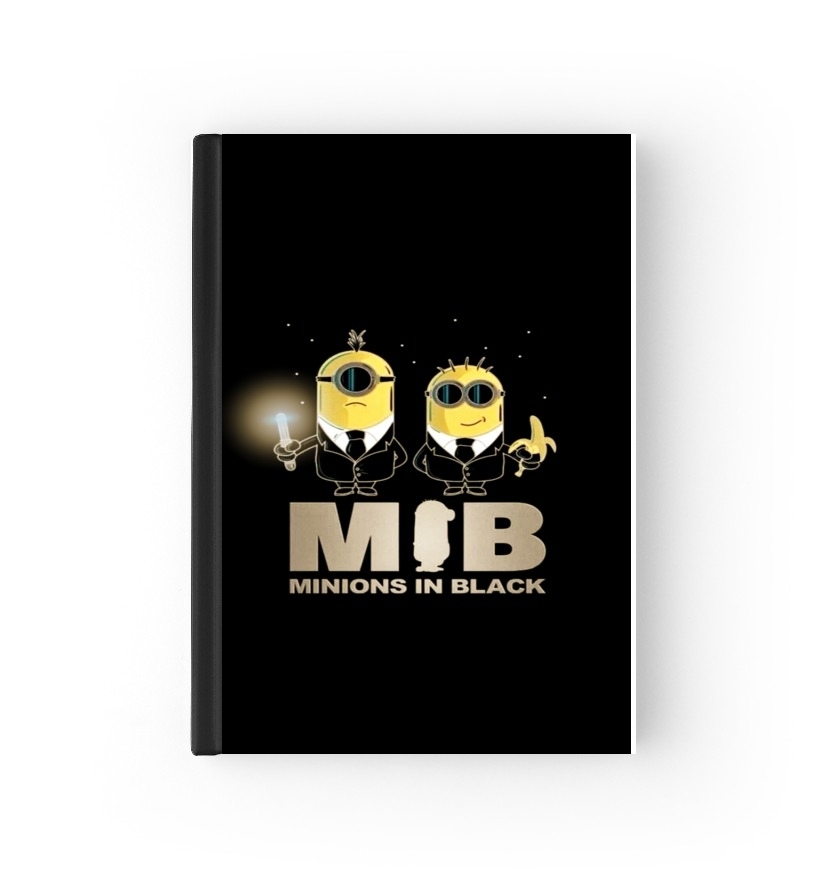  Minion in black mashup Men in black para cubierta de pasaporte