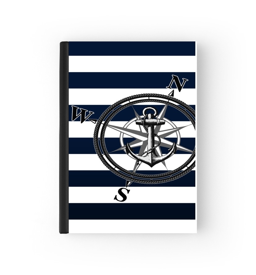  Navy Striped Nautica para Personalizable calendario escolar