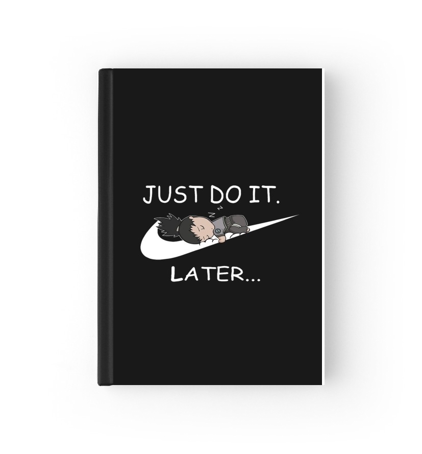  Nike Parody Just do it Later X Shikamaru para cubierta de pasaporte