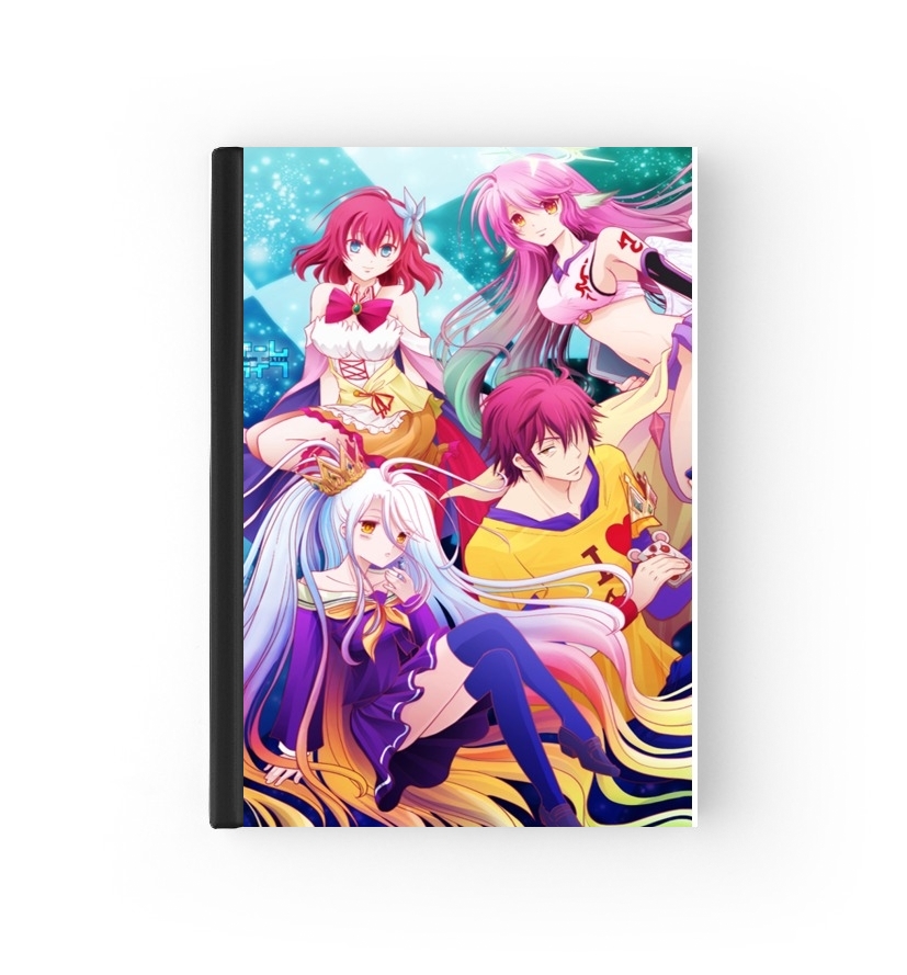  No Game No Life Fan Manga para cubierta de pasaporte